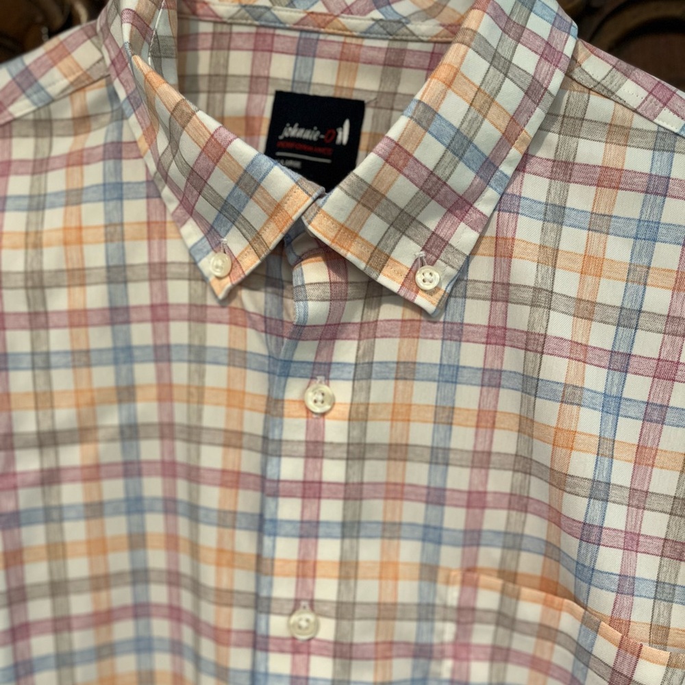 johnnie-O Performance XL plaid